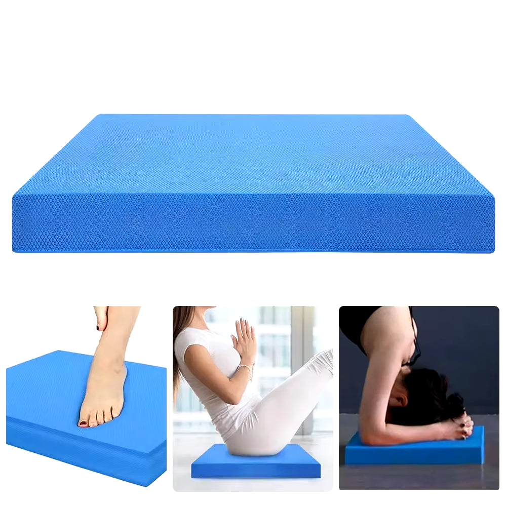 Balance Pad, Non-Slip Foam Mat & Ankles Knee Pad Cushion for Core Balance and Strength Stability Training, Yoga & Fitness