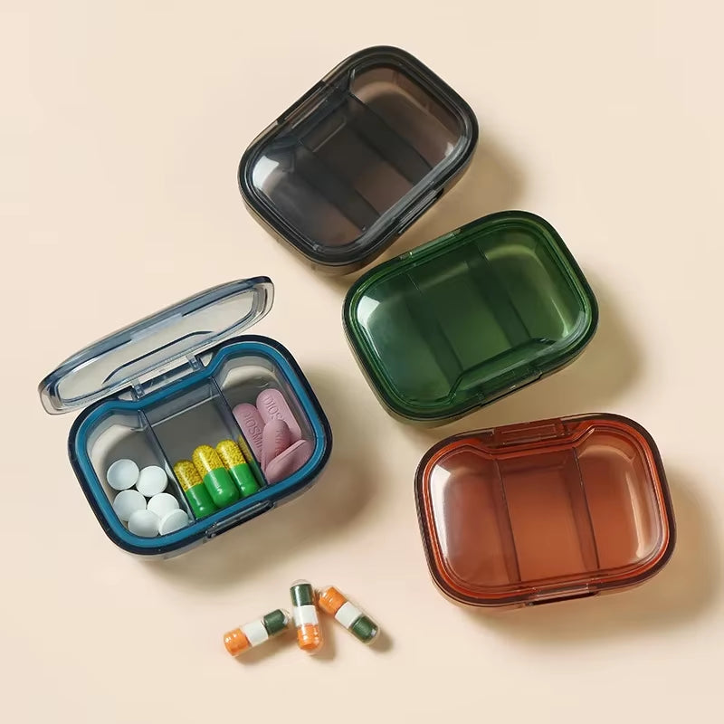 Mini Medicine Pills Box Drug Storage Box Pills Dispenser Pill Organizer Tablet Pillbox Case Container Pastillero Portable