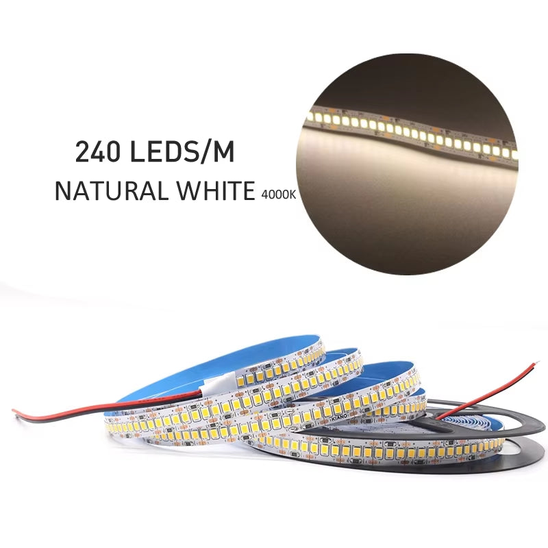 12V LED Strip SMD 2835 1M 2M 3M 4M 5M LED Stripe Tape Light 120LED/M 240LED/M Warm White Flexible Strip Ribbon Home Decor Light