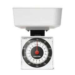 022 WHDR Dietary Mechanical Kitchen Scale – Compact Baking/Cooking Scale, Battery Free Food Weighing Scales with Large Dial, 500G Capacity, Measures in 5G Increments, White, 15 Year Guarantee