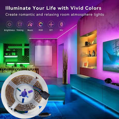 WIFI RGB LED Strip Light 5050 Bluetooth APP Control Led Flexible Diode Decoration for Festival Party TV Desk Bedroom