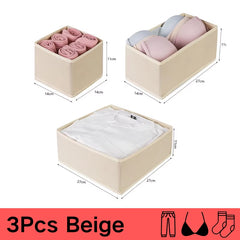 Underwear Organizers of Cabinets and Drawers Wardrobe Clothes Bra Organizer for Underwear Socks Pants Home Foldable Storage Box