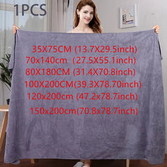 Oversized Super Thick Towel Microfiber Bath Towel, Super Soft, Super Absorbent and Quick-Drying, White Towel Face Towel