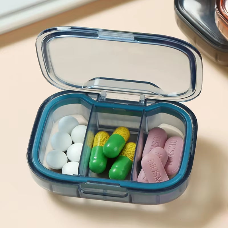 Mini Medicine Pills Box Drug Storage Box Pills Dispenser Pill Organizer Tablet Pillbox Case Container Pastillero Portable