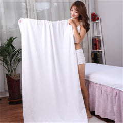 Oversized Super Thick Towel Microfiber Bath Towel, Super Soft, Super Absorbent and Quick-Drying, White Towel Face Towel