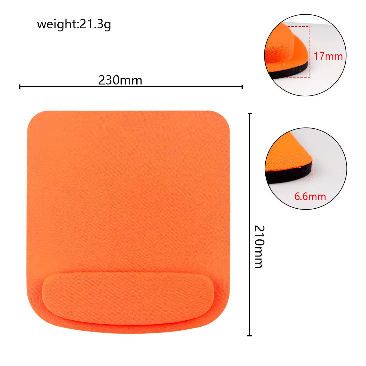 Computer Game Mouse Pad Environmental Eva Ergonomic Mousepad Wrist Pad Solid Color Comfortable Mouse Mats for Office Accessories