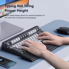 Keyboard Wrist Rest Pad Ergonomic Soft Memory Foam Support Desktop Storage Box Easy Typing Pain Relief for Office Home