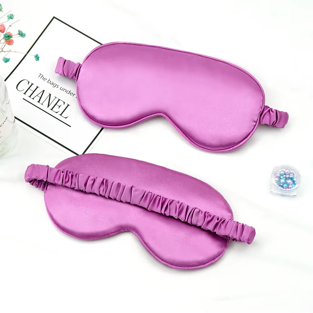 Imitated Silk Eye Patch Shading Sleep Eye Mask Eyepatch Travel Relax Cover Eyeshade Health Sleeping Shield Soft Eye Care Tools