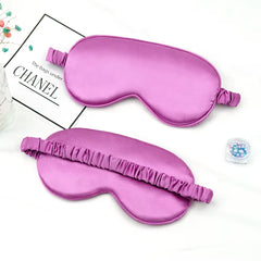 Imitated Silk Eye Patch Shading Sleep Eye Mask Eyepatch Travel Relax Cover Eyeshade Health Sleeping Shield Soft Eye Care Tools