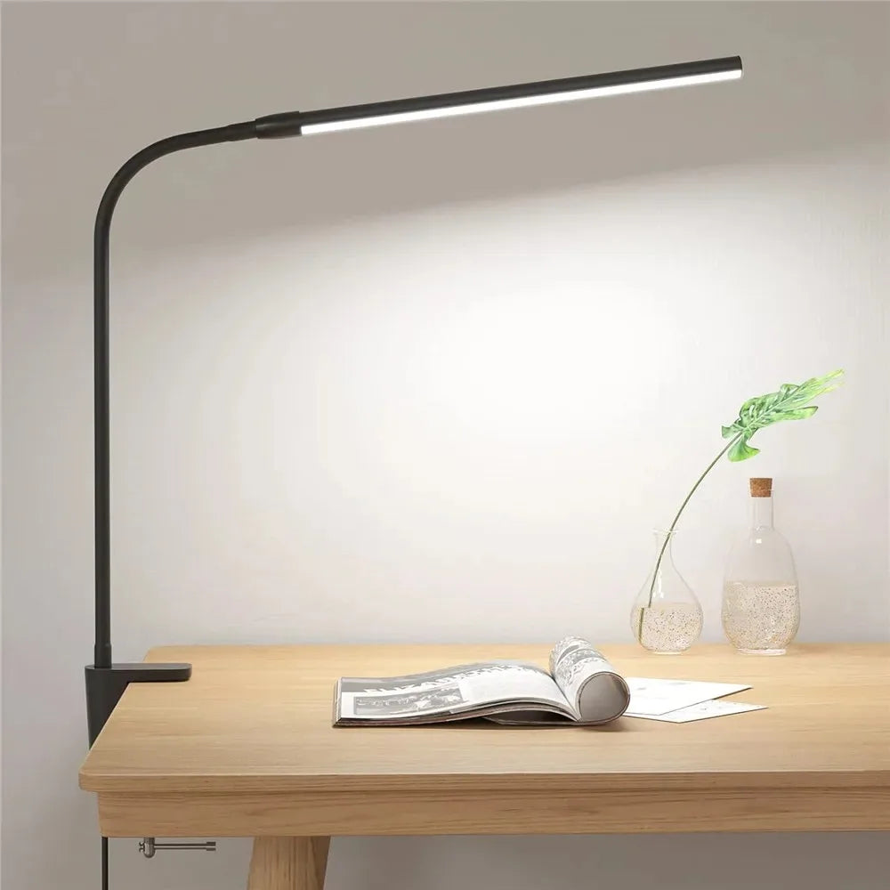 Double/Single Head LED Desk Lamp Dimmable PC Monitor Light USB Table Lamps Reading Lights Eye Protection 3 Color Mode for Office