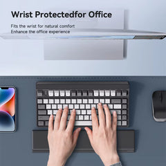 Keyboard Wrist Rest Pad Ergonomic Soft Memory Foam Support Desktop Storage Box Easy Typing Pain Relief for Office Home