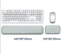 Ergonomic Keyboard Mouse Wrist Rest Office Typing Protection Relax Wrist Memory Foam Mouse Pad Computer Laptop Desk Mat