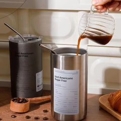 Stainless Steel Coffee Cup Thermoses Double Wall Vacuum Flask Insulated Cup Portable Ice American Coffee Mug Water Bottle