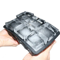 Molde grande de silicona para cubitos de hielo de grado alimenticio: bandeja grande para hielo de 4/6/8/15 cuadrículas