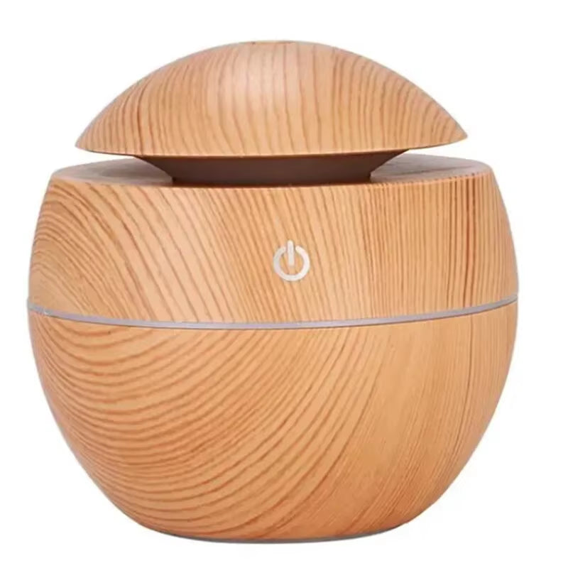 USB Ultrasonic Cool Mist Sprayer Essential Oil Fragrance Mini Home Wood Grain Air Humidifier Electric Air Aroma Diffuser Purifie