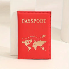 1PCS Passport Cover Bag for Women Men Pu Leathaer Fashion Travel Passport Holder Case ID Name Business Cards Protector Pouch