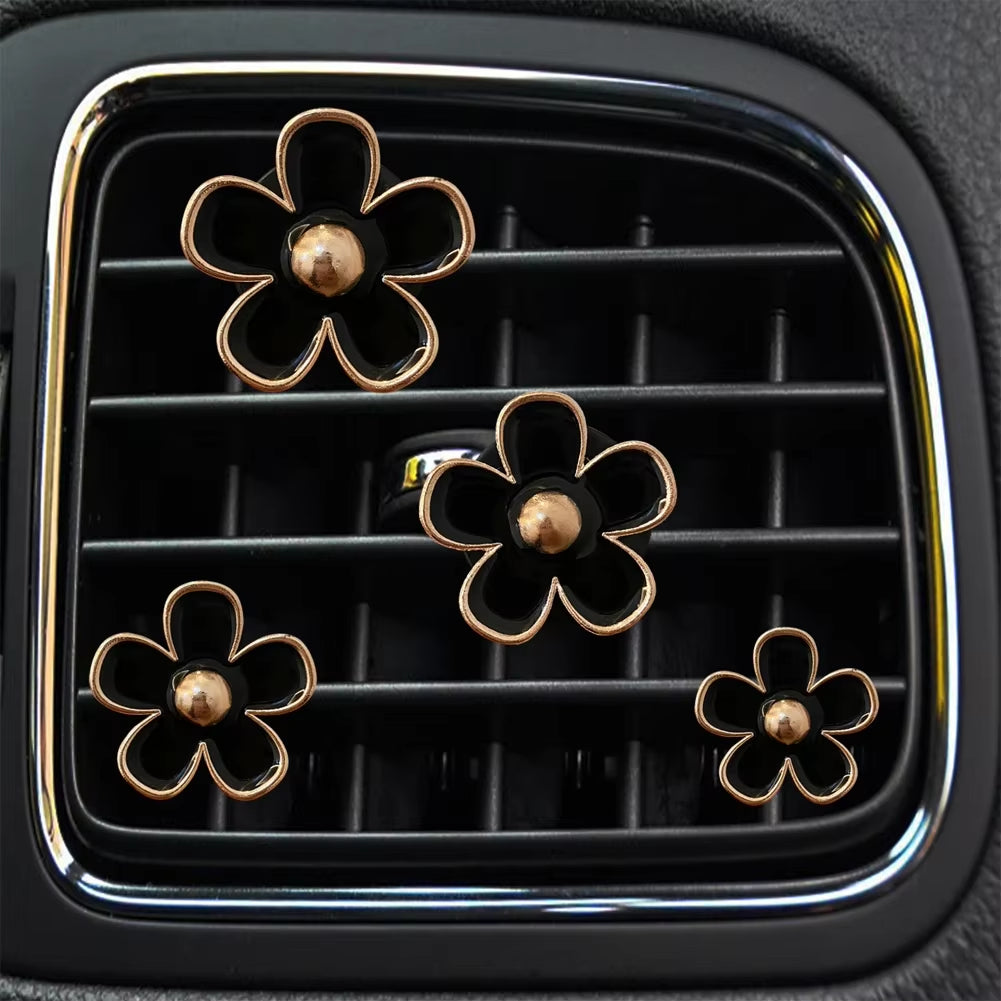 Car Outlet Vent Perfume Clips Cute Flower Air Freshener Diffuser Conditioning Aromatherapy Perfume Clip Car Interior Decoration