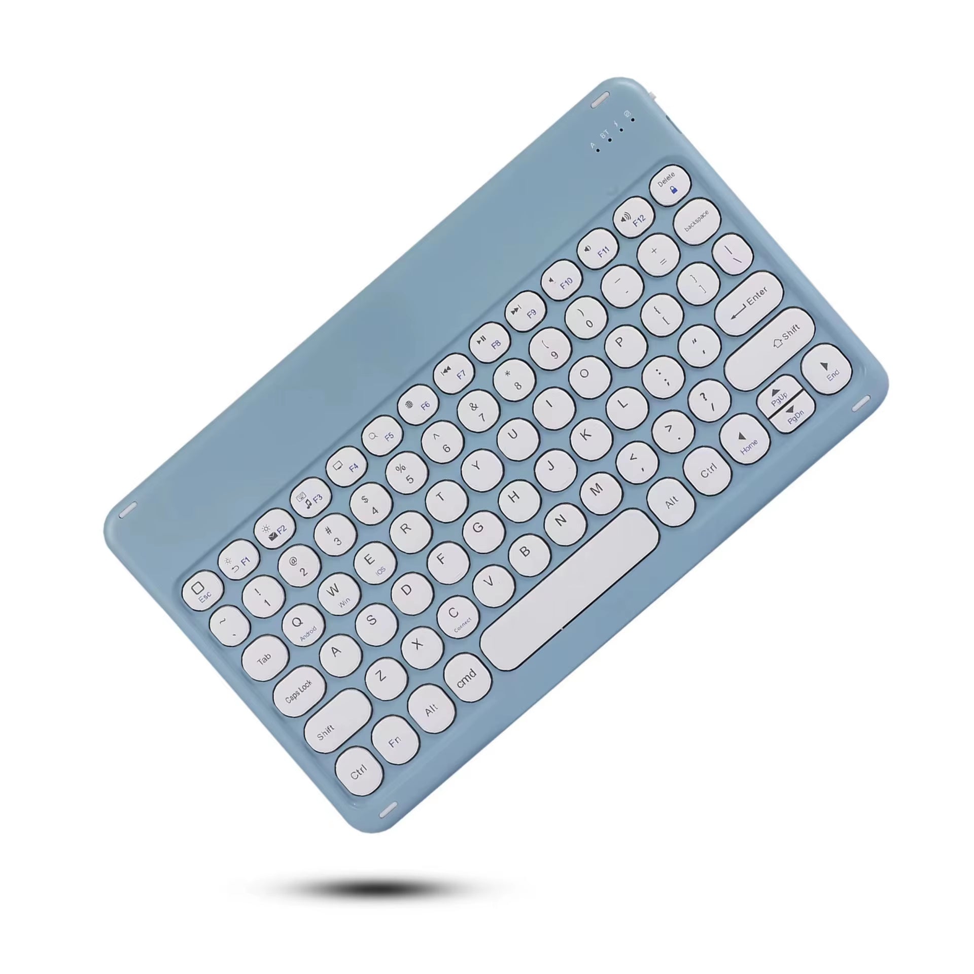 Spanish/English Bluetooth Keyboard 10 Inch for Ipad Air Pro Wireless Rechargeable Keyboard for Phone Tablet Laptop Universal