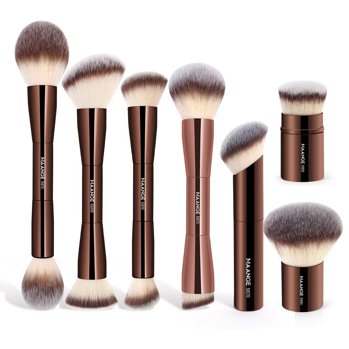 Makeup Brushes Double Head Foundation Powder Concealer Blusher Bronzer Makeup Brush Soft Fiber Hair Cosmetic Beauty Tools