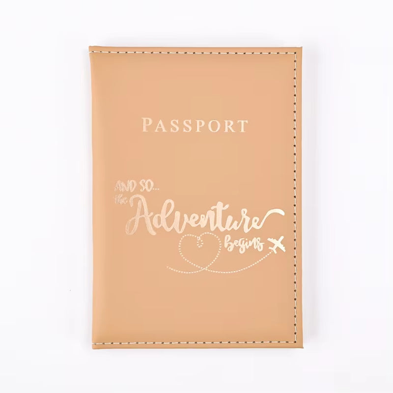 1PCS Passport Cover Bag for Women Men Pu Leathaer Fashion Travel Passport Holder Case ID Name Business Cards Protector Pouch