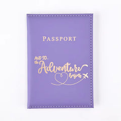 1PCS Passport Cover Bag for Women Men Pu Leathaer Fashion Travel Passport Holder Case ID Name Business Cards Protector Pouch