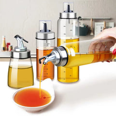 180/300/500Ml Cooking Seasoning Oil Bottle Sauce Bottle Glass Storage Bottles for Oil and Vinegar Oil Dispenser for Kitchen