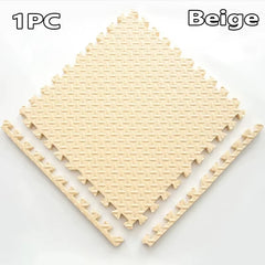 1-16PCS 30*30Cm Sports Gym Protection EVA Leaf Grain Floor Mats Yoga Fitness Non-Slip Splicing Rugs Thicken Shock Room Workout