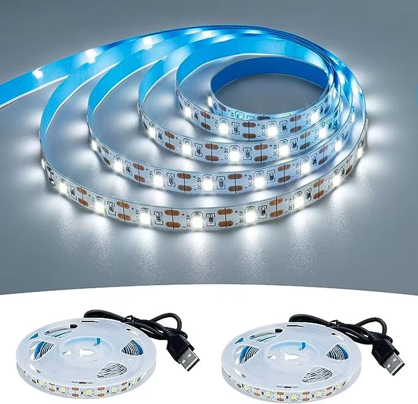 DC 5V USB LED Strips 2835 White Warm White LED Strip Light TV Background Lighting Tape Home Decor Lamp 1- 5M LED String Light