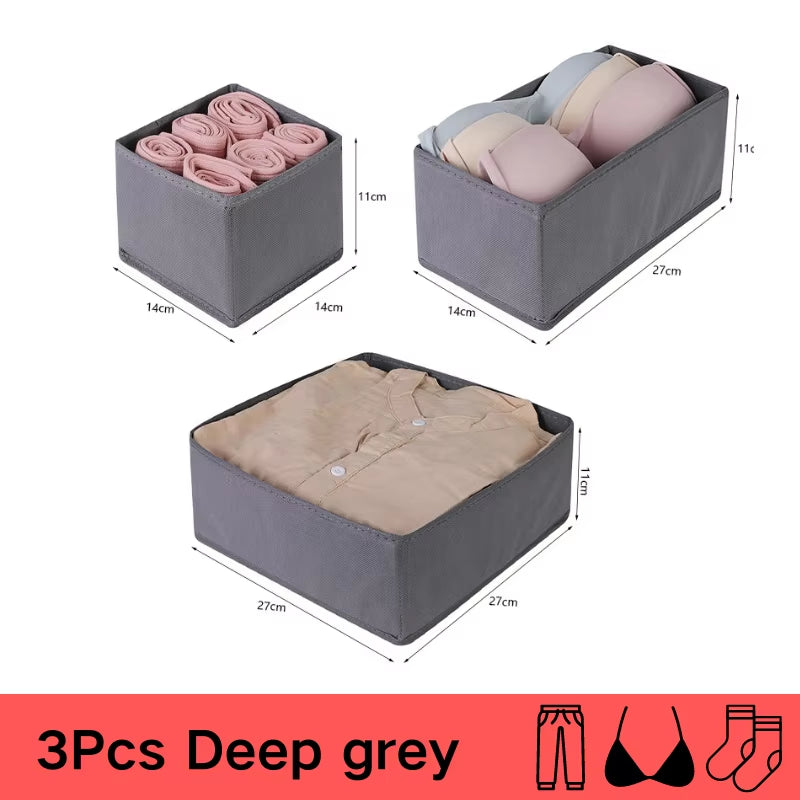 Underwear Organizers of Cabinets and Drawers Wardrobe Clothes Bra Organizer for Underwear Socks Pants Home Foldable Storage Box