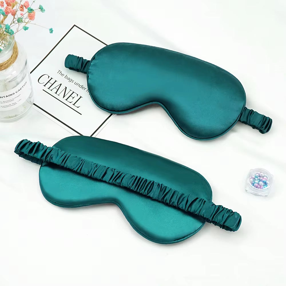 Imitated Silk Eye Patch Shading Sleep Eye Mask Eyepatch Travel Relax Cover Eyeshade Health Sleeping Shield Soft Eye Care Tools