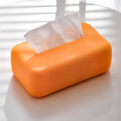 Light Luxury Tissue Box Soft Waterproof Tissue Box Cover Silicone Reusable Wet Wipe Box Holder Bathroom Kitchen Paper Holder