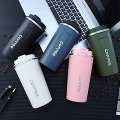 380/510ML Travel Stainless Steel Coffee Cup Thermal Mug Leak-Proof Thermos Bottle Tea Coffee Mug Vacuum Flask Insulated Cups Hot