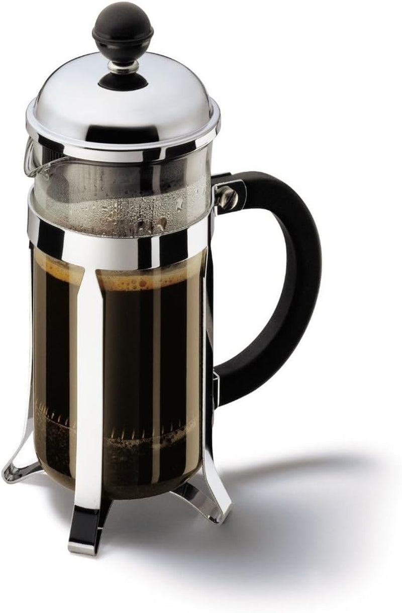 Chambord 3 Cup French Press Coffee Maker, Chrome, 0.35 L, 12 Oz