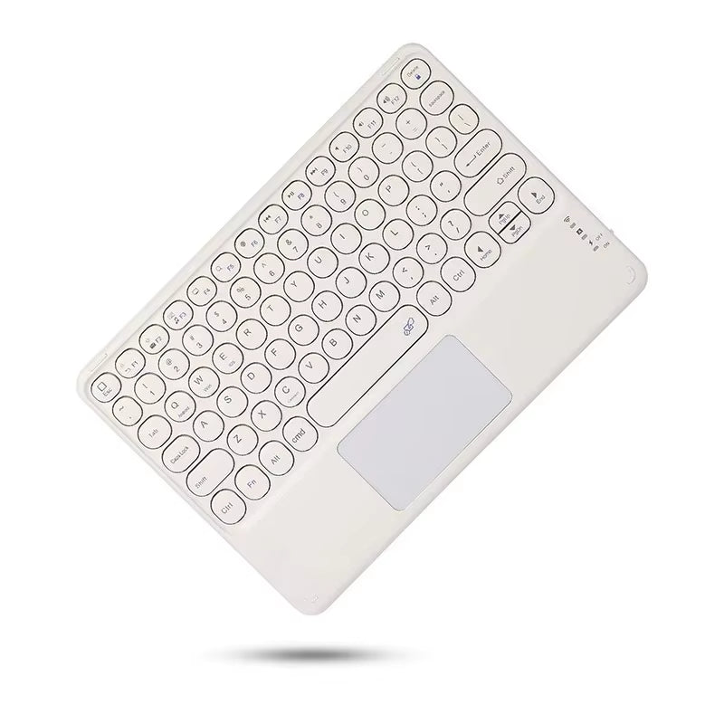 Spanish/English Bluetooth Keyboard 10 Inch for Ipad Air Pro Wireless Rechargeable Keyboard for Phone Tablet Laptop Universal