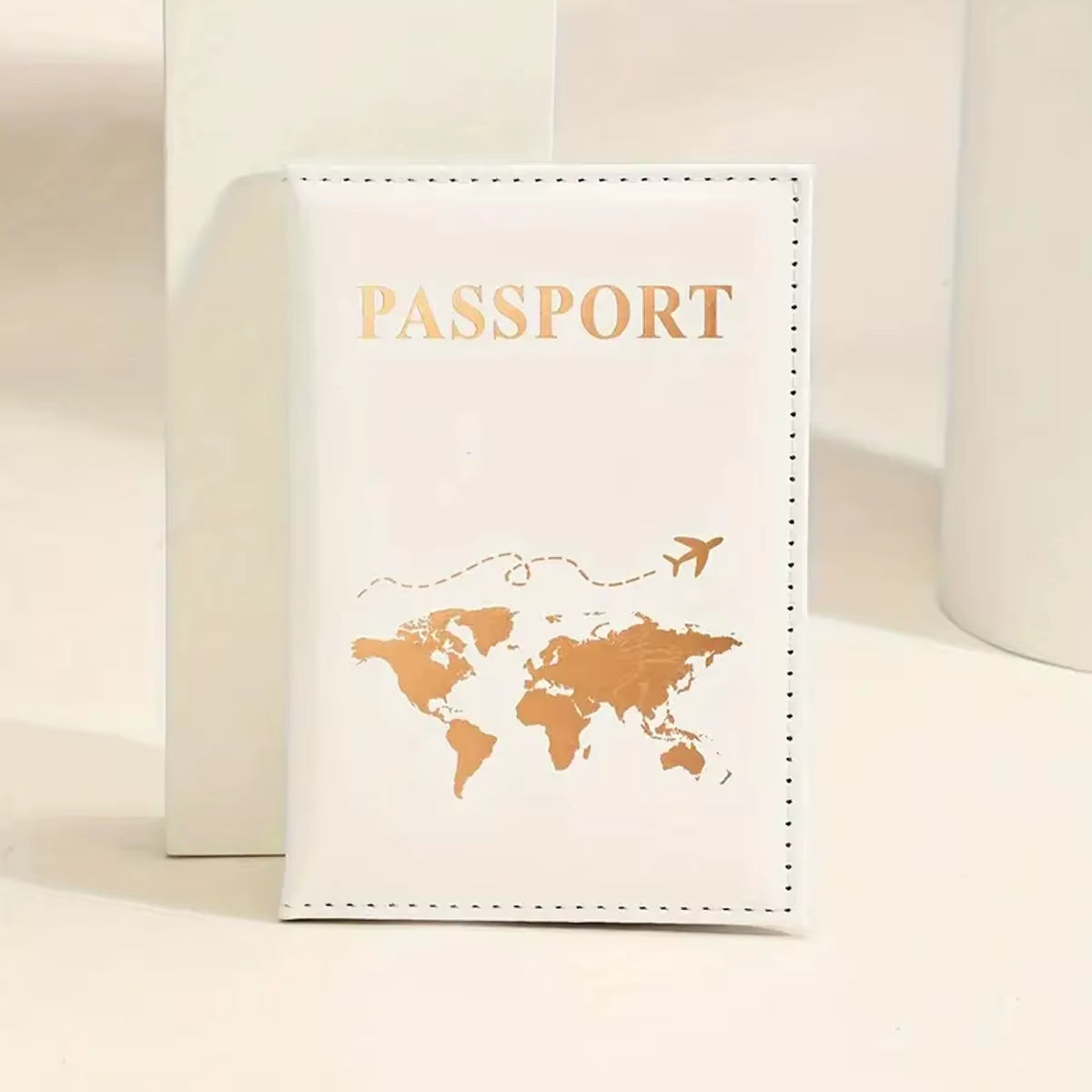 1PCS Passport Cover Bag for Women Men Pu Leathaer Fashion Travel Passport Holder Case ID Name Business Cards Protector Pouch