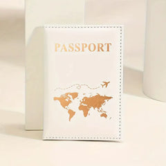 1PCS Passport Cover Bag for Women Men Pu Leathaer Fashion Travel Passport Holder Case ID Name Business Cards Protector Pouch