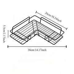 1PCS Non Perforated Bathroom, Bathroom, Triangle Shelf, Wall Mounted Toilet, Bathroom, Washbasin, Storage of Wall Supplies