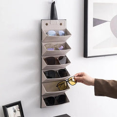 Organiseur de lunettes multi-emplacements : solution de rangement portable pour lunettes, pour la maison et les voyages