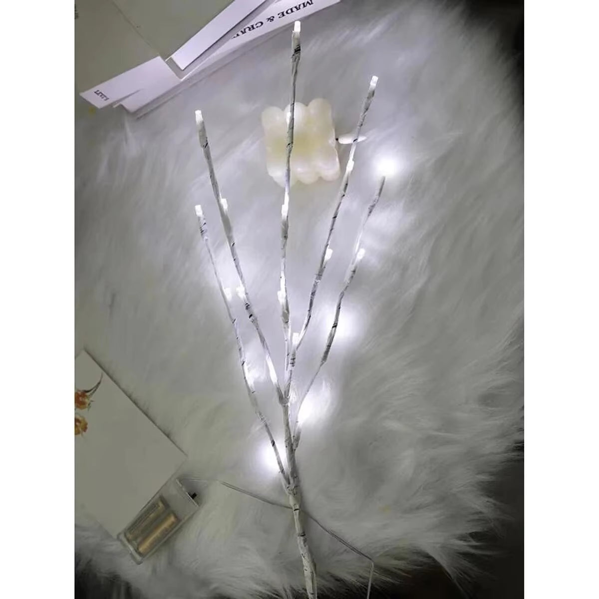 1 PC White Birch Branch Light LED Festive Lights Battery Operated for Christmas Party Wedding Decoration Twig Outdoor Lights