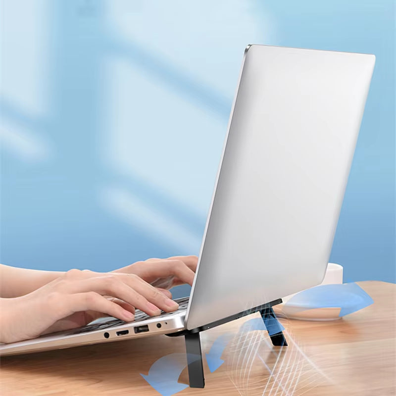 Foldable Laptop Stand Portable Notebook Support Base Holder Pad Adjustable Riser Cooling Bracket Universal for Laptop Tablet