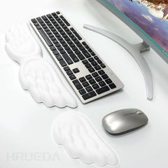 Mechanical Keyboard, Mouse, Wrist Rest, Computer Keyboard, Laptop, Angel Wing, Memory Foam, Mouse Pad Wrist Support