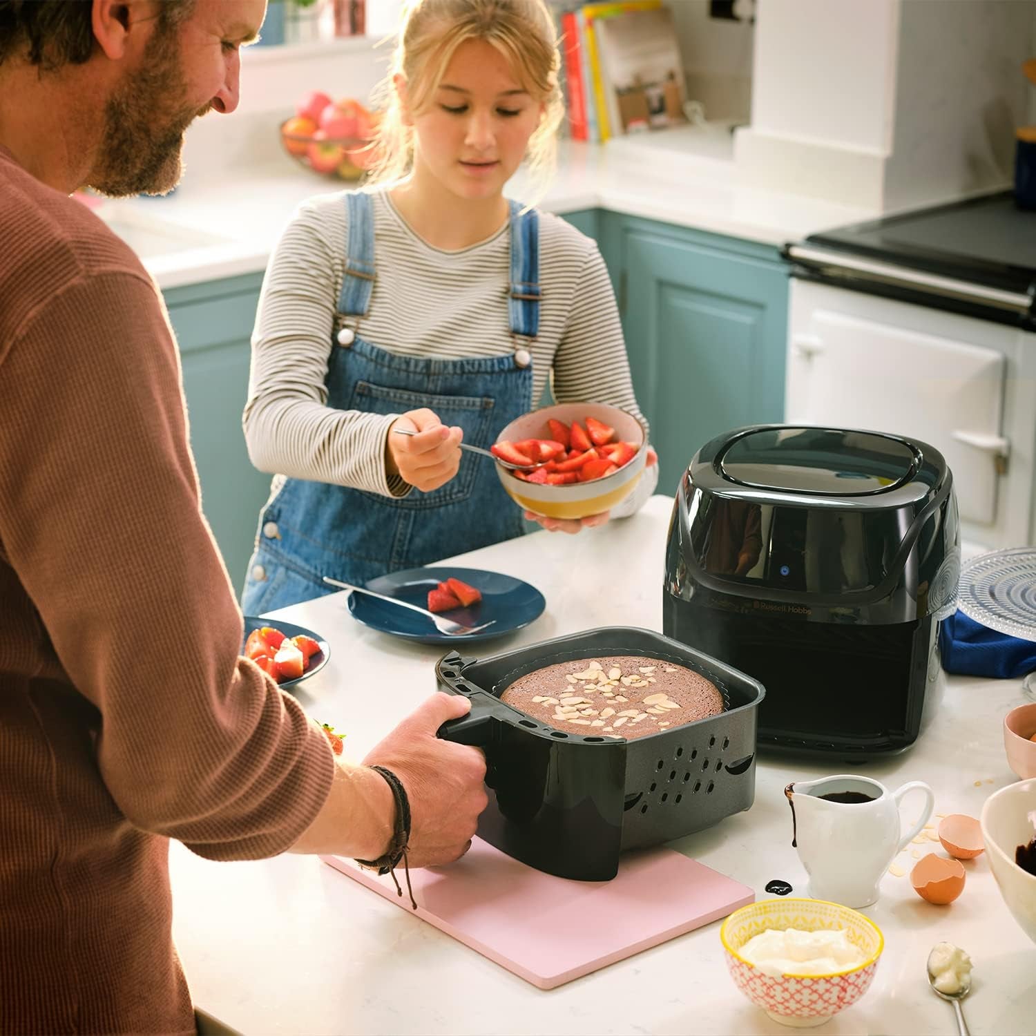 4L Rapid Digital Air Fryer [7 Cooking Functions |10 Programs] Energy Saving, Max Temp 220°C, Easy Clean, Touch Screen, Use without Oil, Grill, Bake, Roast, Reheat, Frozen Etc. 27160