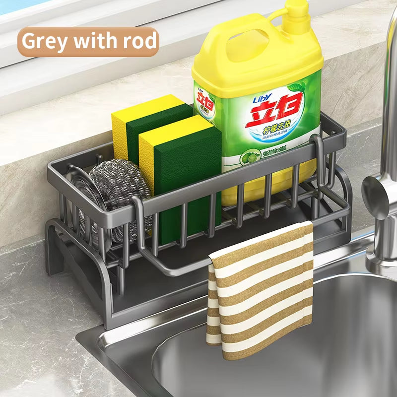 Kitchen Shelf Cleaning Cloth Storage Draining Rack Household Detergent Sponge Rack Water Sink Water Sink Water Sink Artifact