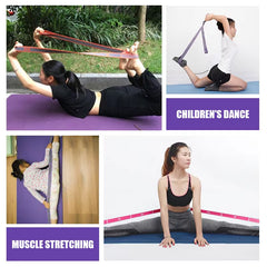 Multi-Section Elastic Yoga Resistance Bands Adult Child Dance Training Gym Home Pilates Exercise Pull Strap Belt Fitness Sport