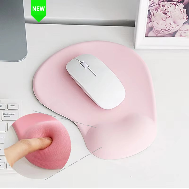 Cute Wrist Guard Silica Gel Support Pad Can Freely Move Office Guard Mouse Pad Ergonomic Wrist Rest Mouse Pad for Pc Laptop Comp