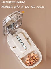 Newest Quartering Pill Cutter Storage Box Portable Drug Tablet Medicine Dustproof Divider Organizer Crusher Pill Cutter