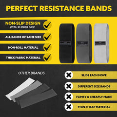 Fabric Resistance Hip Booty Bands Glute Thigh Elastic Workout Bands Squat Circle Stretch Fitness Strips Loops Yoga Gym Equipment