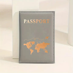 1PCS Passport Cover Bag for Women Men Pu Leathaer Fashion Travel Passport Holder Case ID Name Business Cards Protector Pouch