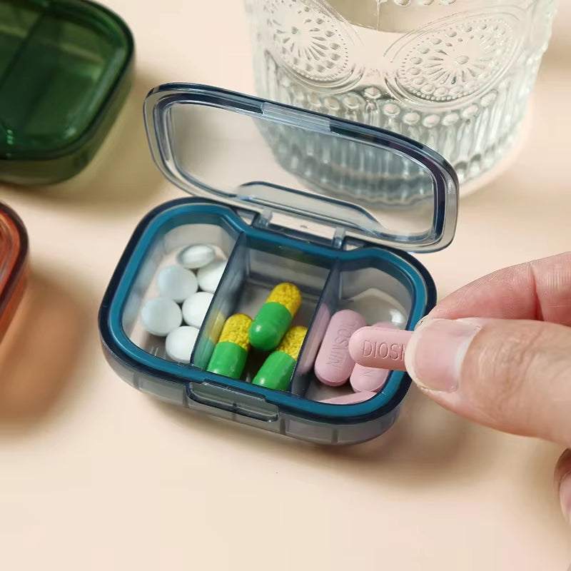 Mini Medicine Pills Box Drug Storage Box Pills Dispenser Pill Organizer Tablet Pillbox Case Container Pastillero Portable