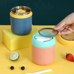 530Ml/710Ml Food Thermal Jar Insulated Soup Cup Thermos Containers Stainless Steel Lunch Box Thermo Keep Hot for School Children